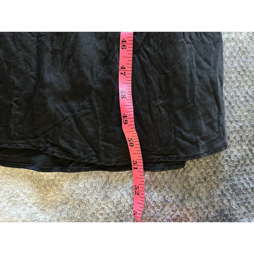 Victorias Secret Vintage Y2K Silk Black Maxi Mesh Neckline Dress Size Medium - Picture 9 of 11